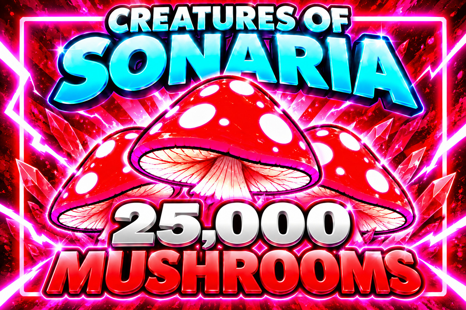 CREATURES OF SONARIA🍄[ 25K - 10M Mushrooms / TOKEN⚡FAST & CHEAP・COS⚡ROBLOX ⚡