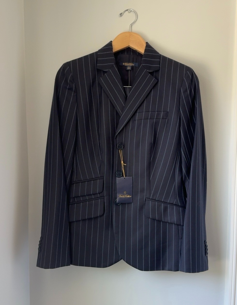 Brooks Brothers Women’s Navy Pinstripe Suit 6 / 6P – NWT – VBC Super 110’s Wool