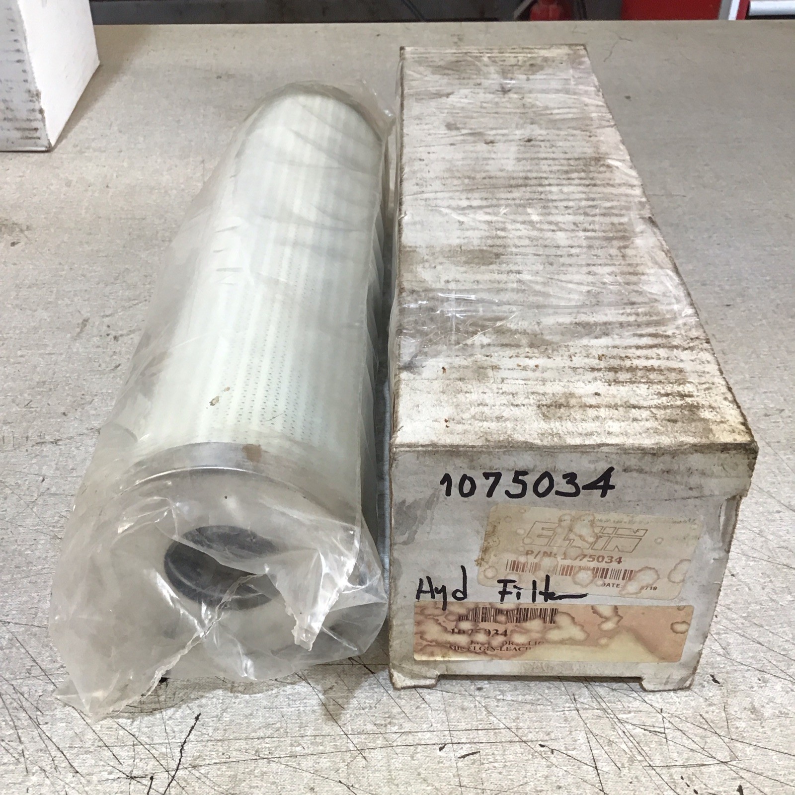 Elgin Sweeper Hydraulic Fluid Filter Element 1075034 Elgin Sweeper Hydraulic Fluid Filter Element 1075034