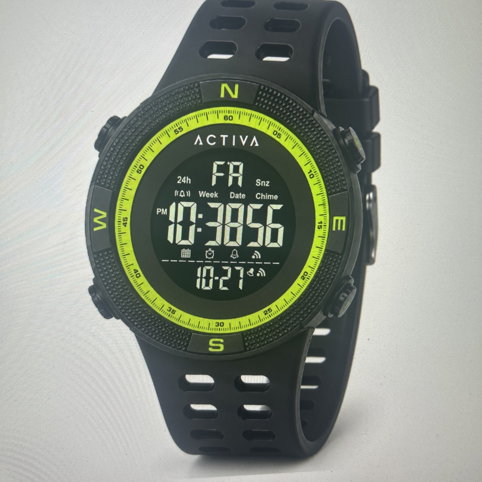 NWT Activa X Invicta Digital Men\'s Watch 50mm Black ACW1915MC-008 NWT Activa X Invicta Digital Men\'s Watch 50mm Black ACW1915MC-008