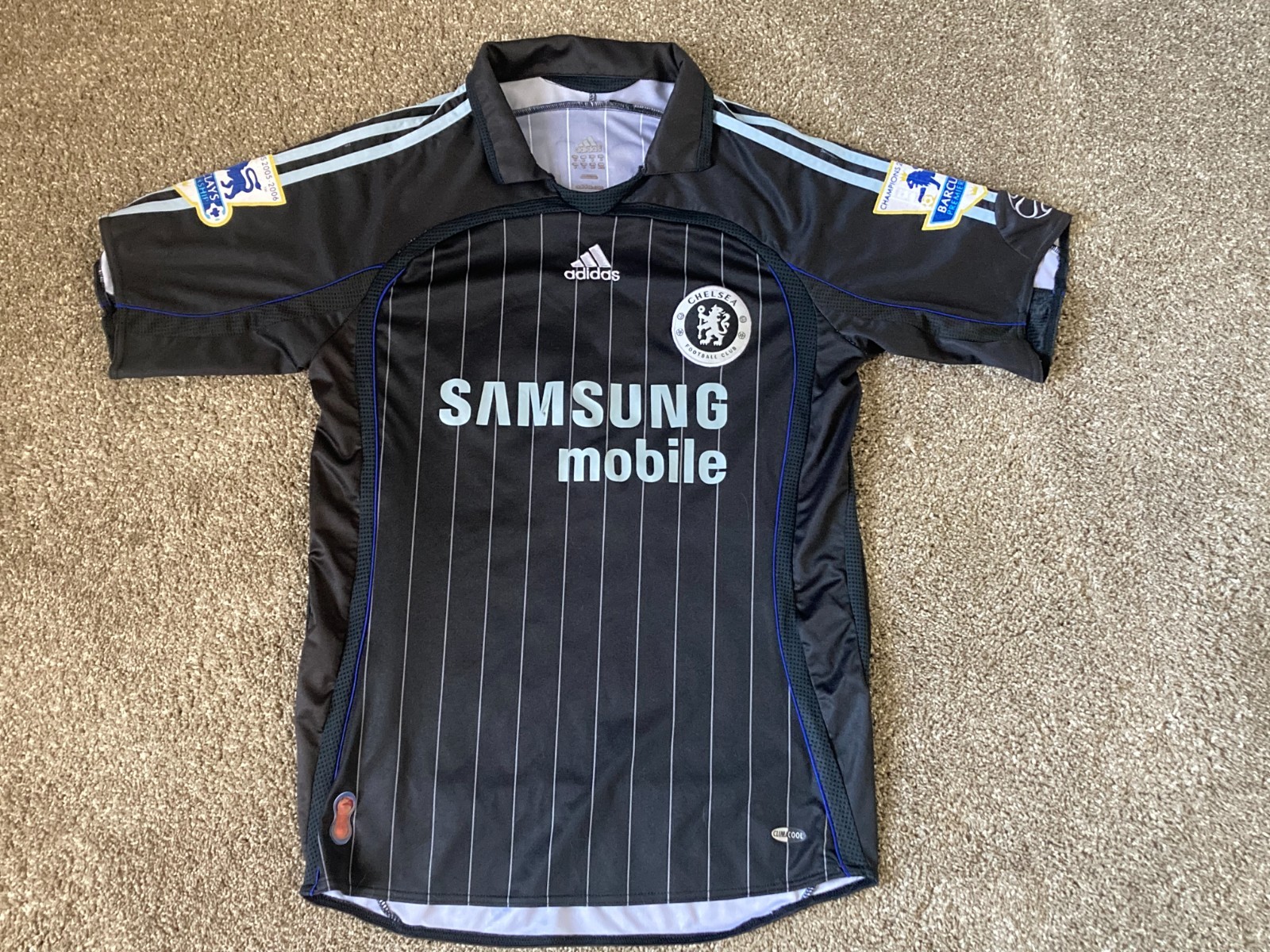 Adidas Chelsea FC Vintage 2006-07 Shevchenko #7 Black Away Men\'s Jersey Size M