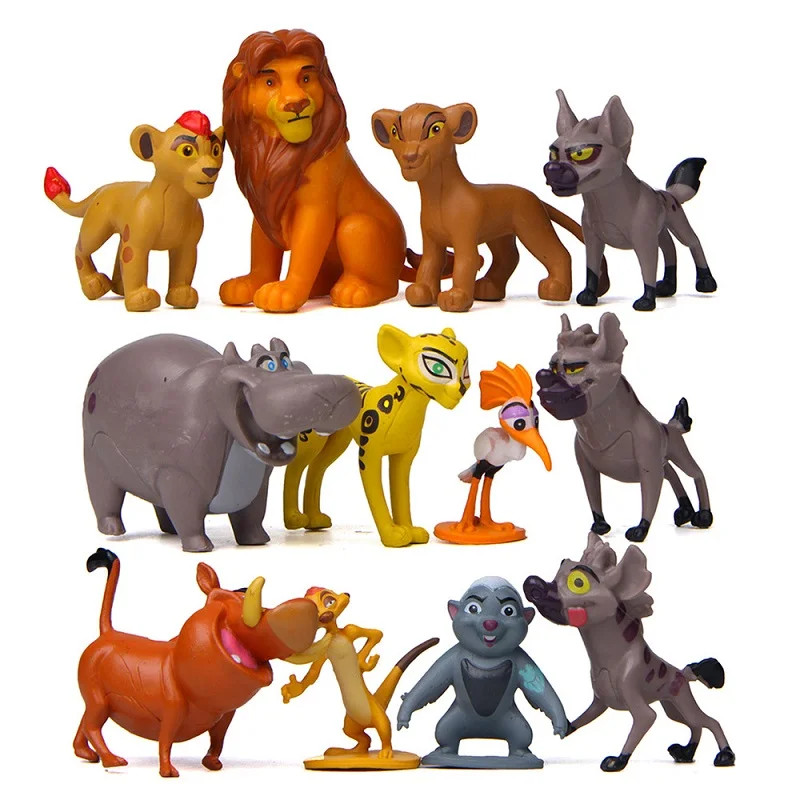 12Pcs The Lion Guard King Figure Set - Simba Kion PVC Action Toys,NO BOX