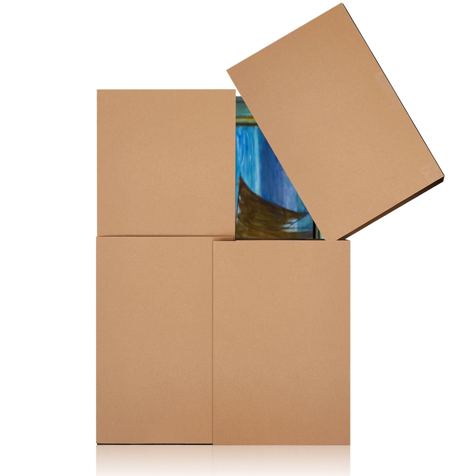 1 Set Large Picture Mirror Moving Boxes for Artwork TV Flat Pack