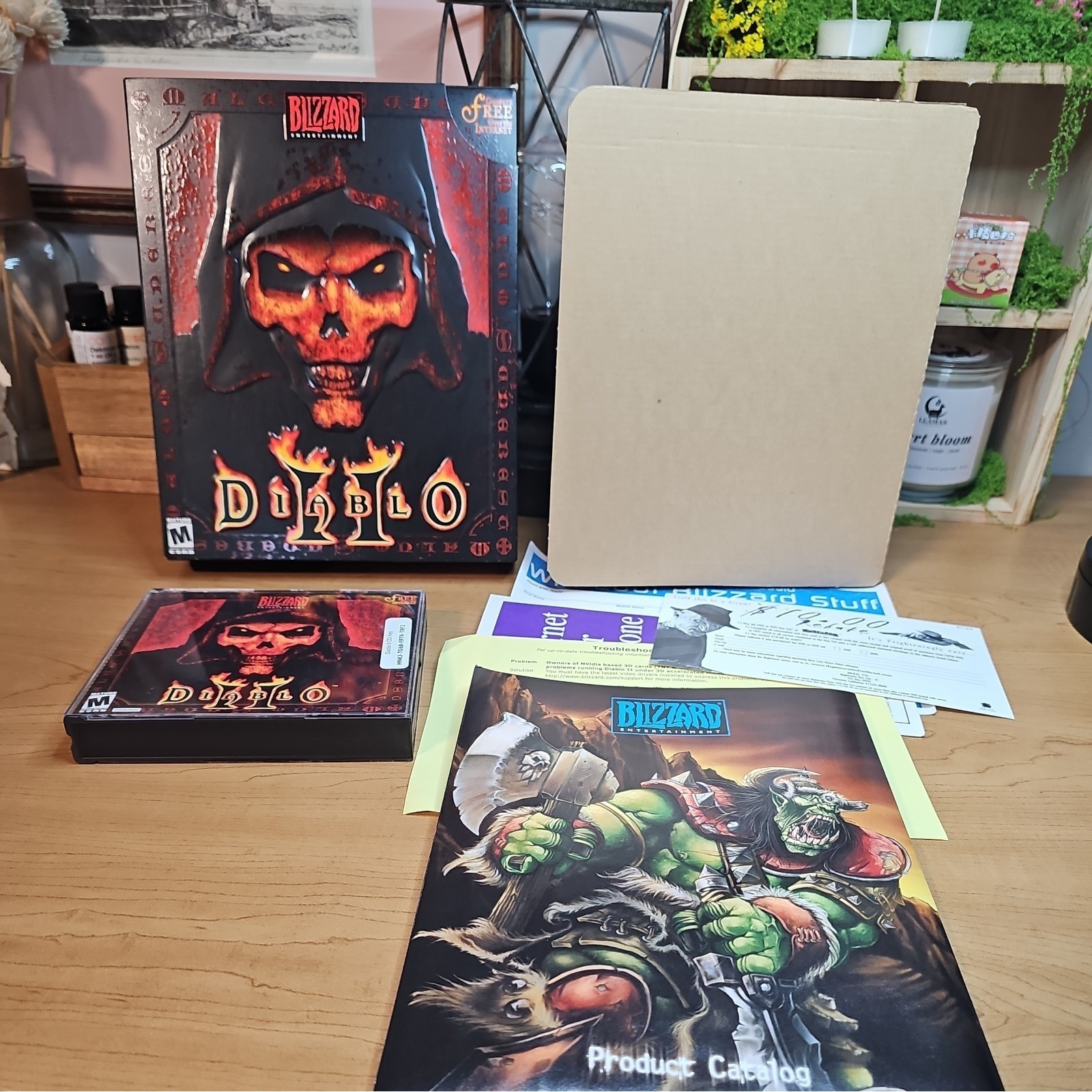 Diablo II 2 PC Big Box Original 2000 Vintage Classic Blizzard CIB Complete Diablo II 2 PC Big Box Original 2000 Vintage Classic Blizzard CIB Complete