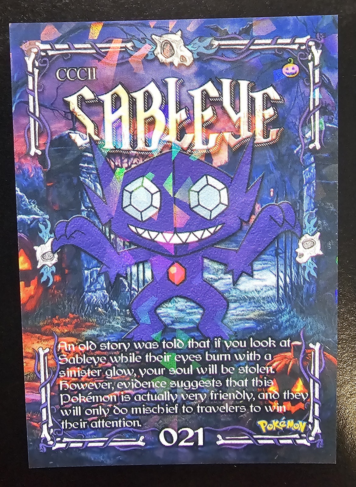 SABLEYE - POKEMON PRISMA HALLOWEEN RARE CCG HOLO SABLEYE - POKEMON PRISMA HALLOWEEN RARE CCG HOLO