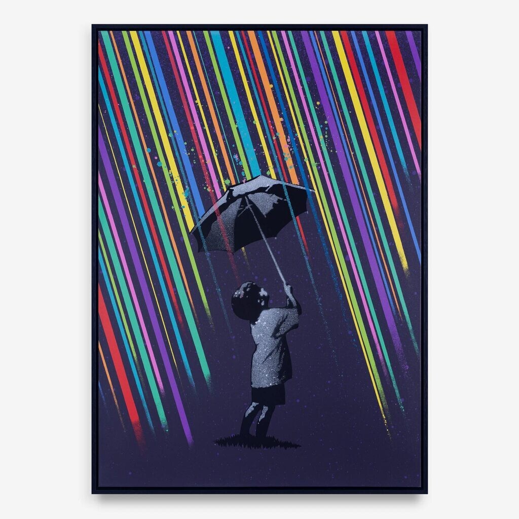 Eelus Not Everything Is So Black & White Hand Finished Wood Panel Print S/N /25