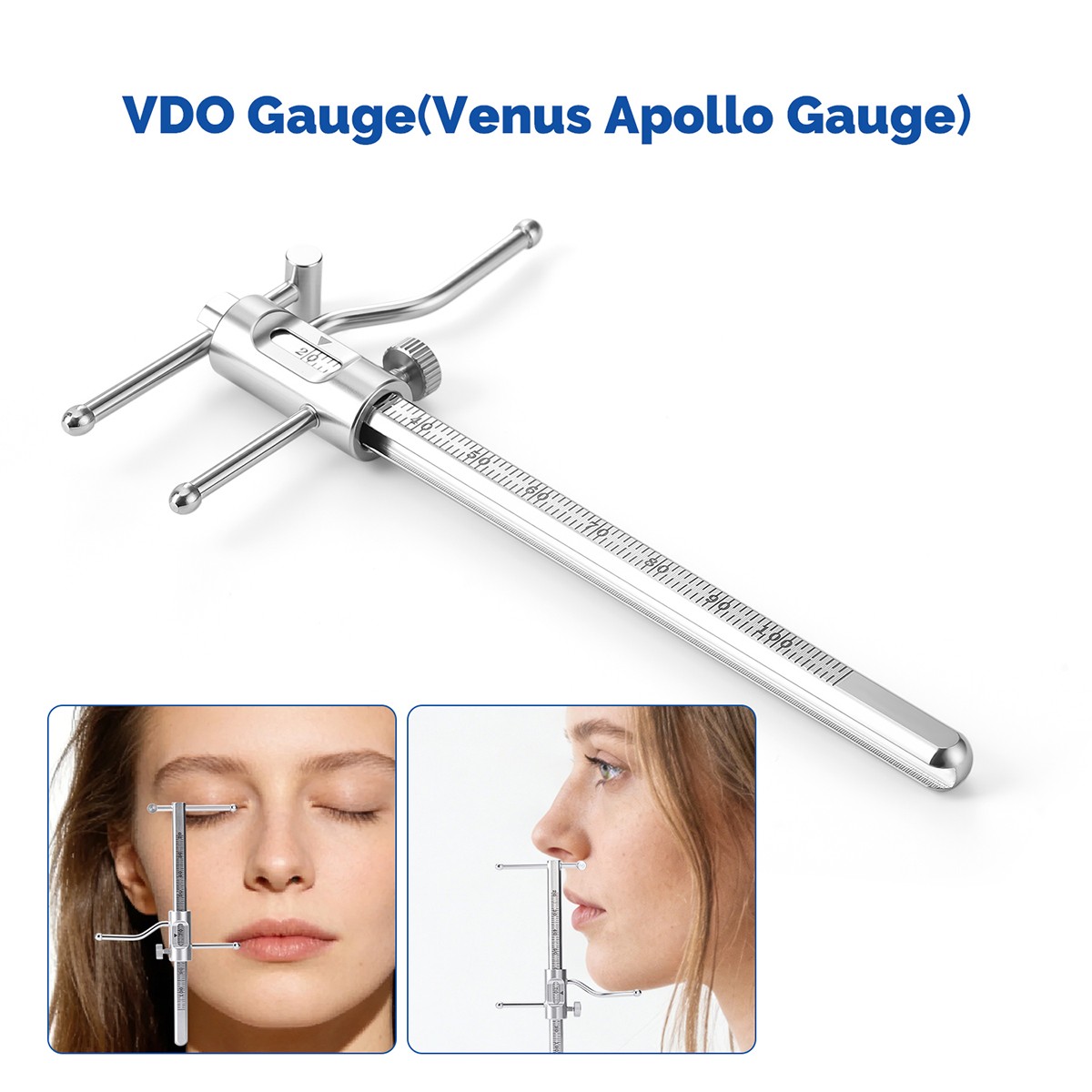 Dental Venus Apollo VDO Gauge Ruler Premium Grade Gauge Prosthodontics Gauges