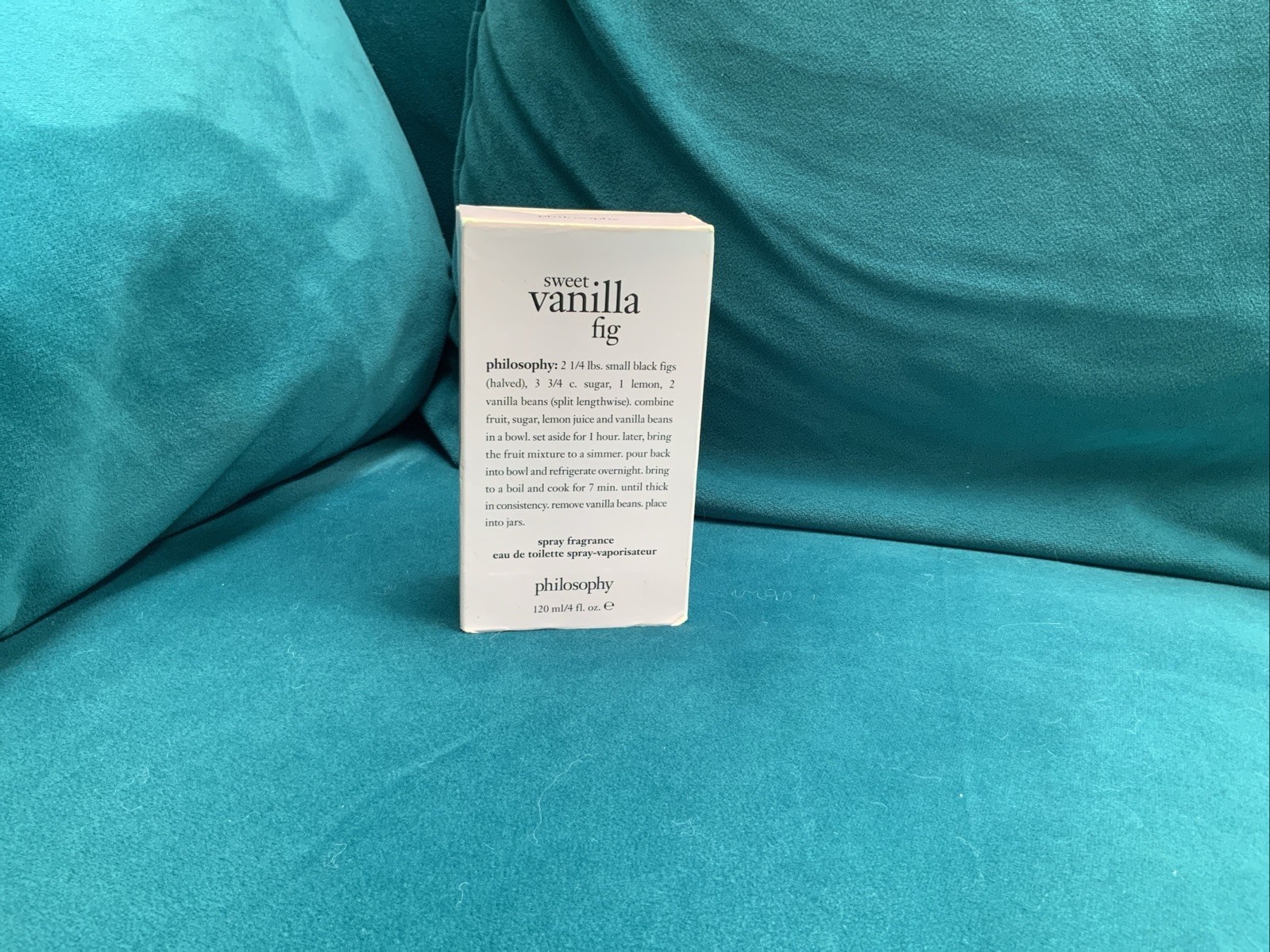 PHILOSOPHY Sweet Vanilla Fig 4oz / 120ml Eau De Toilette Spray NEW WITH BOX PHILOSOPHY Sweet Vanilla Fig 4oz / 120ml Eau De Toilette Spray NEW WITH BOX