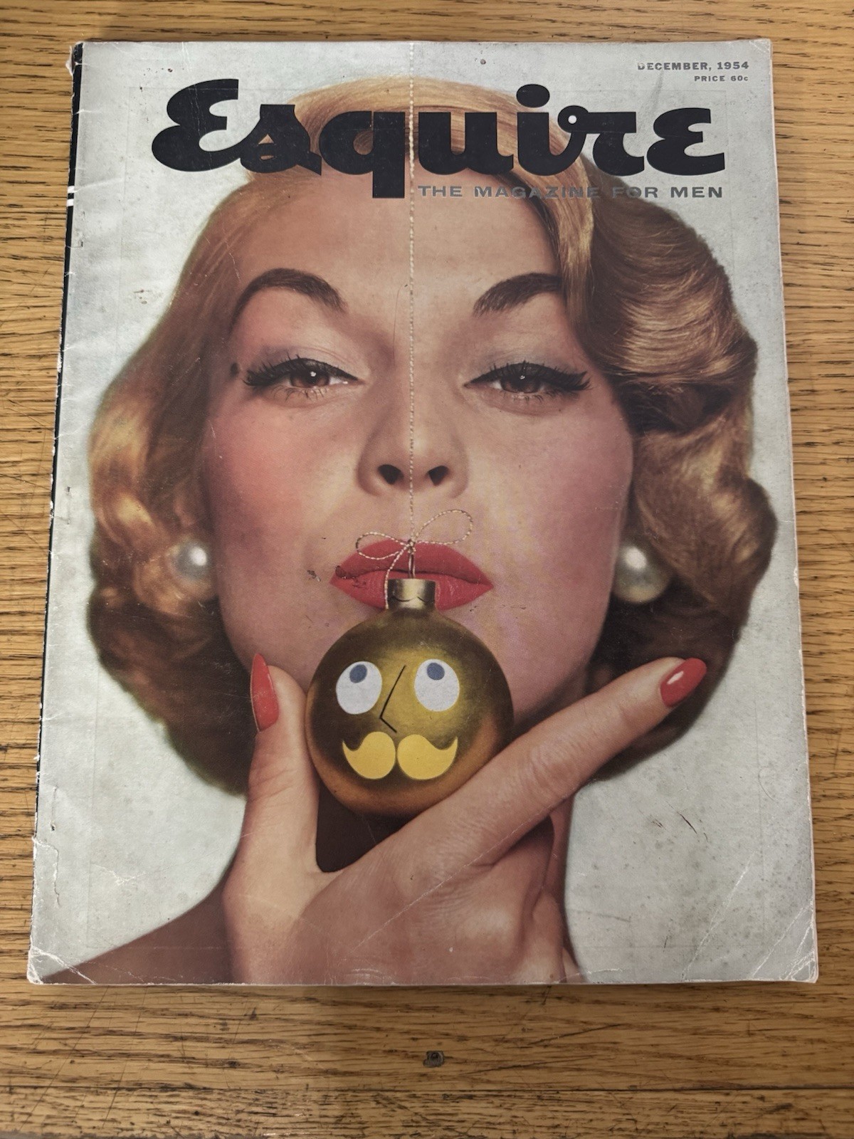 1954 DECEMBER ESQUIRE MAGAZINE - ILLUSTRATED COVER NICE ADS - L 14060