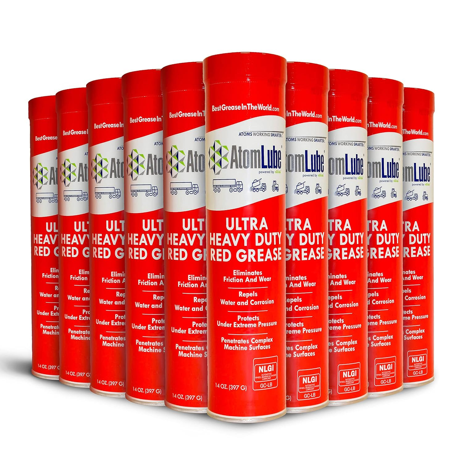Grasa roja ultra resistente, paquete de 10 de 14 oz. Grasa roja ultra resistente, paquete de 10 de 14 oz.