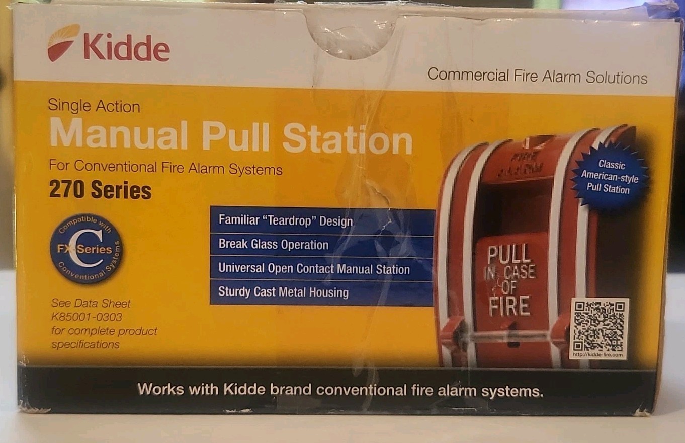 Kidde K-270-Spo Fire Alarm Pull Station,Red NIB