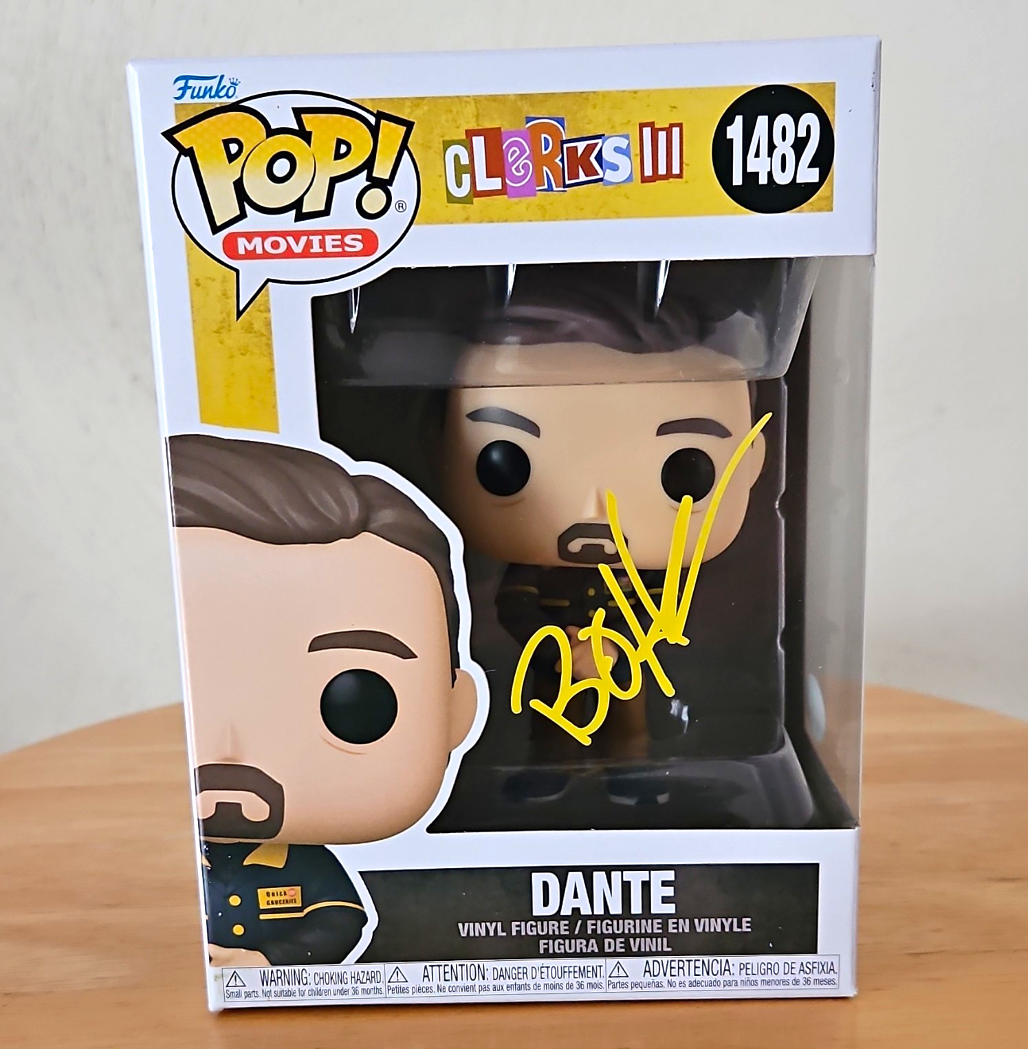 Brian O\'Halloran Signed Clerks III Dante #1482 Funko JSA WGC005122 Brian O\'Halloran Signed Clerks III Dante #1482 Funko JSA WGC005122