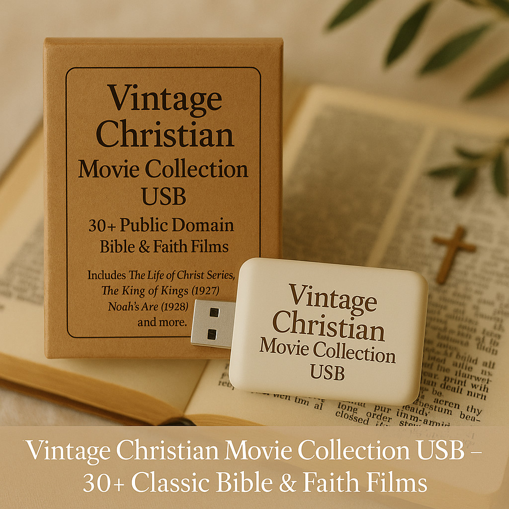 30+ Vintage Christian Movie Collection USB – Classic Faith & Bible Films 30+ Vintage Christian Movie Collection USB – Classic Faith & Bible Films