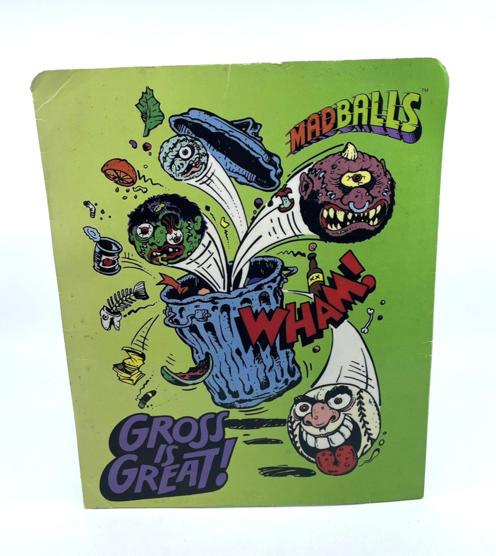 1986 MADBALLS Gross Is Great Vintage School Folder Bright Ideas Crack Head 1986 MADBALLS Gross Is Great Vintage School Folder Bright Ideas Crack Head