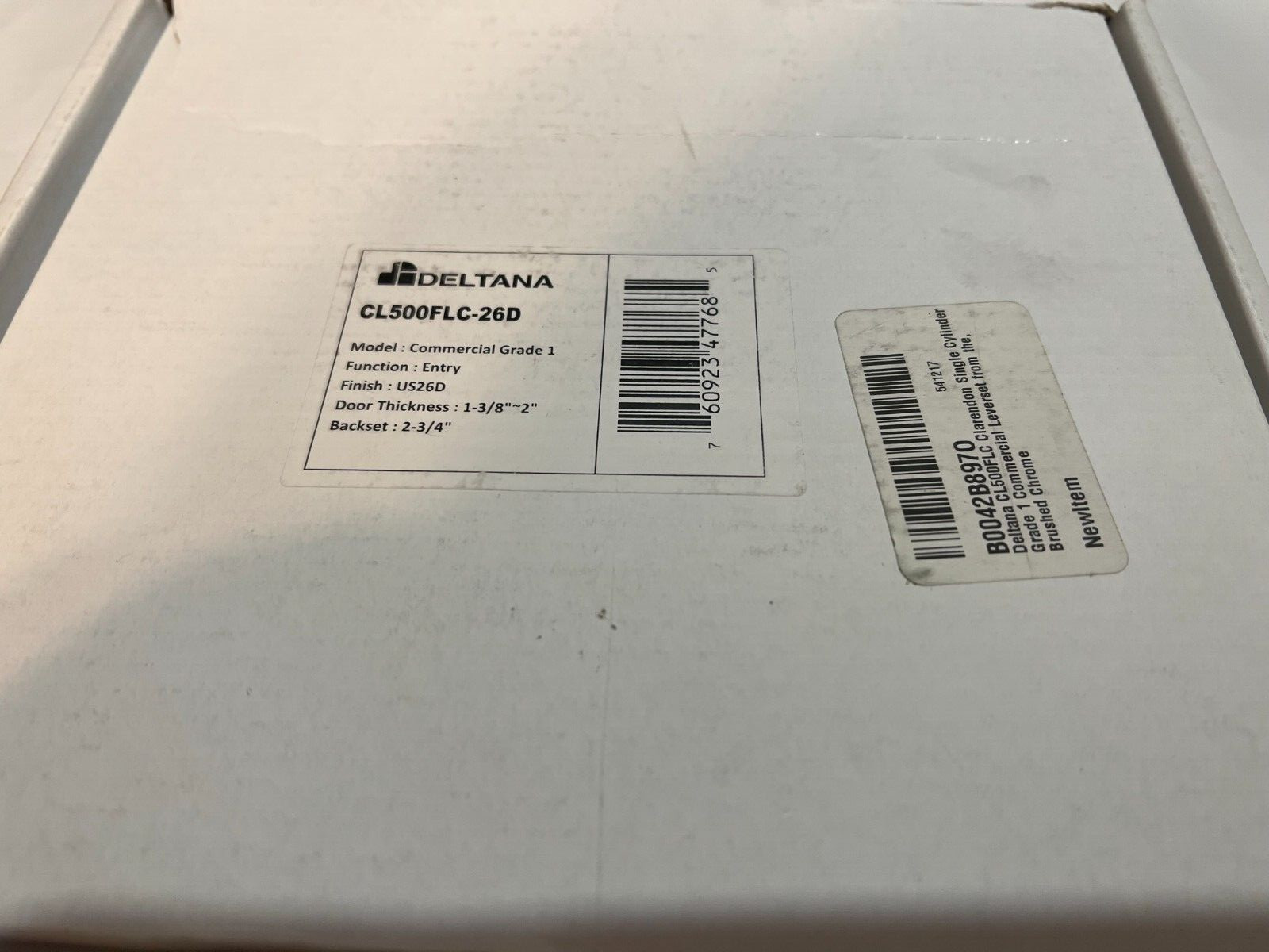 Deltana CL500FLC-26D Clarendon Single Cylinder Grade 1 Commercial Lever - Nickel