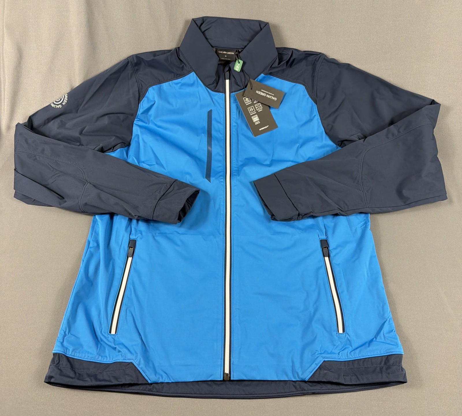 Galvin Green Golf Jacket Lyle Water Repellent XL Blue Polyester NWT MSRP $279