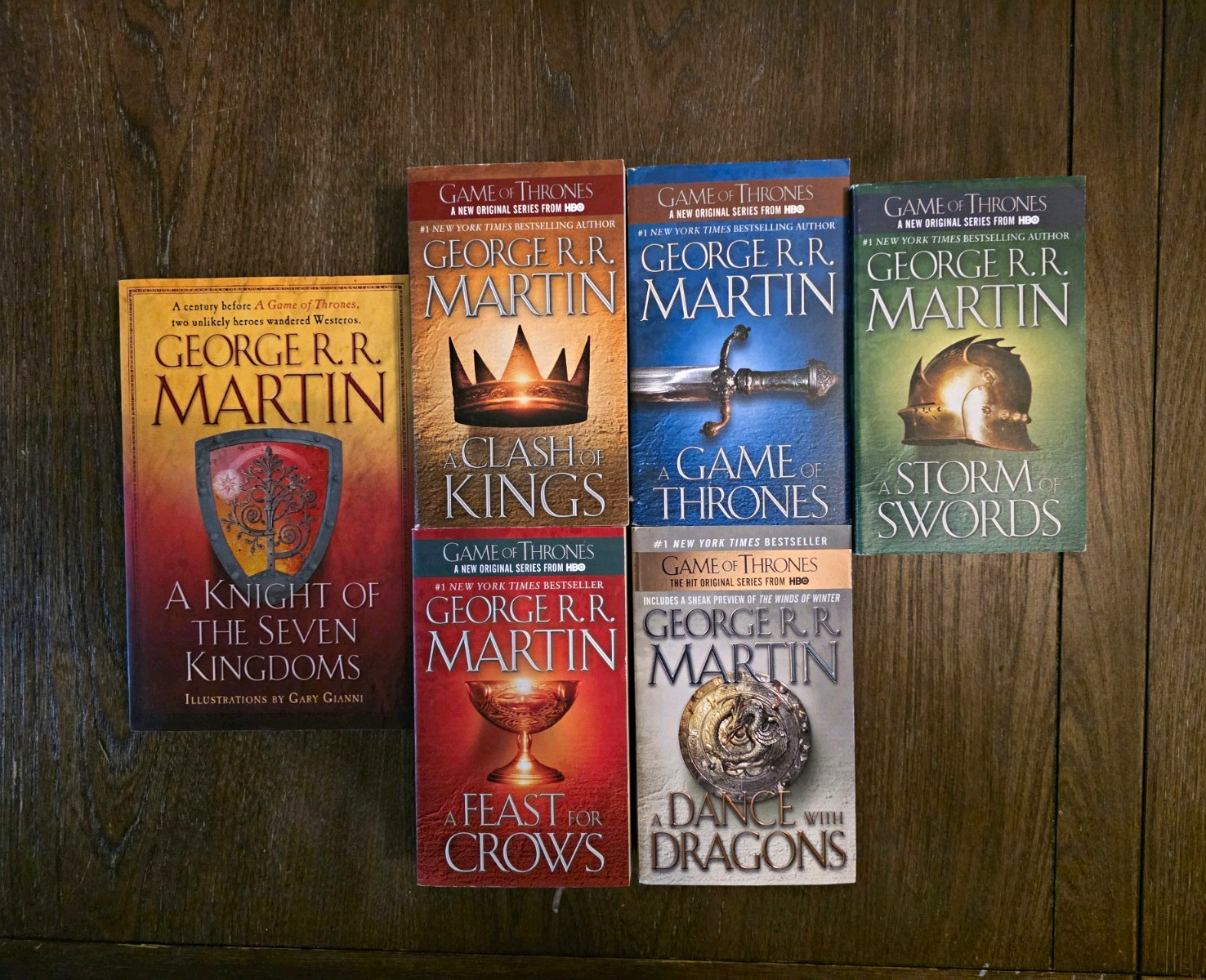 George R.R. Martin A Song of Ice and Fire 6 Book Lot PB Bantam + Knight 7K