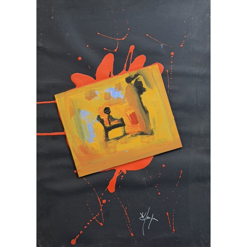 Salvatore D’Imperio - Mixed media on canvas 50 x 70 cm | Year 2019 - Work Signature Salvatore D’Imperio - Mixed media on canvas 50 x 70 cm | Year 2019 - Work Signature