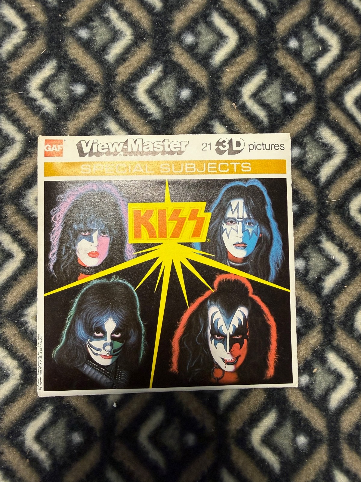 Vintage 1978-1979 View-Master 3D KISS Packet Set of 3 Vintage 1978-1979 View-Master 3D KISS Packet Set of 3