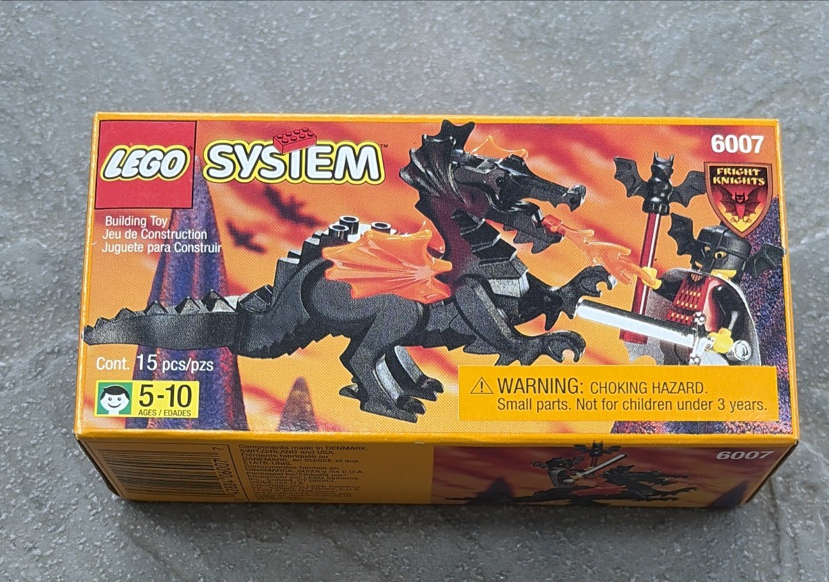 Vintage Lego System Fright Knights Bat Lord #6007 New In Sealed Box 1997