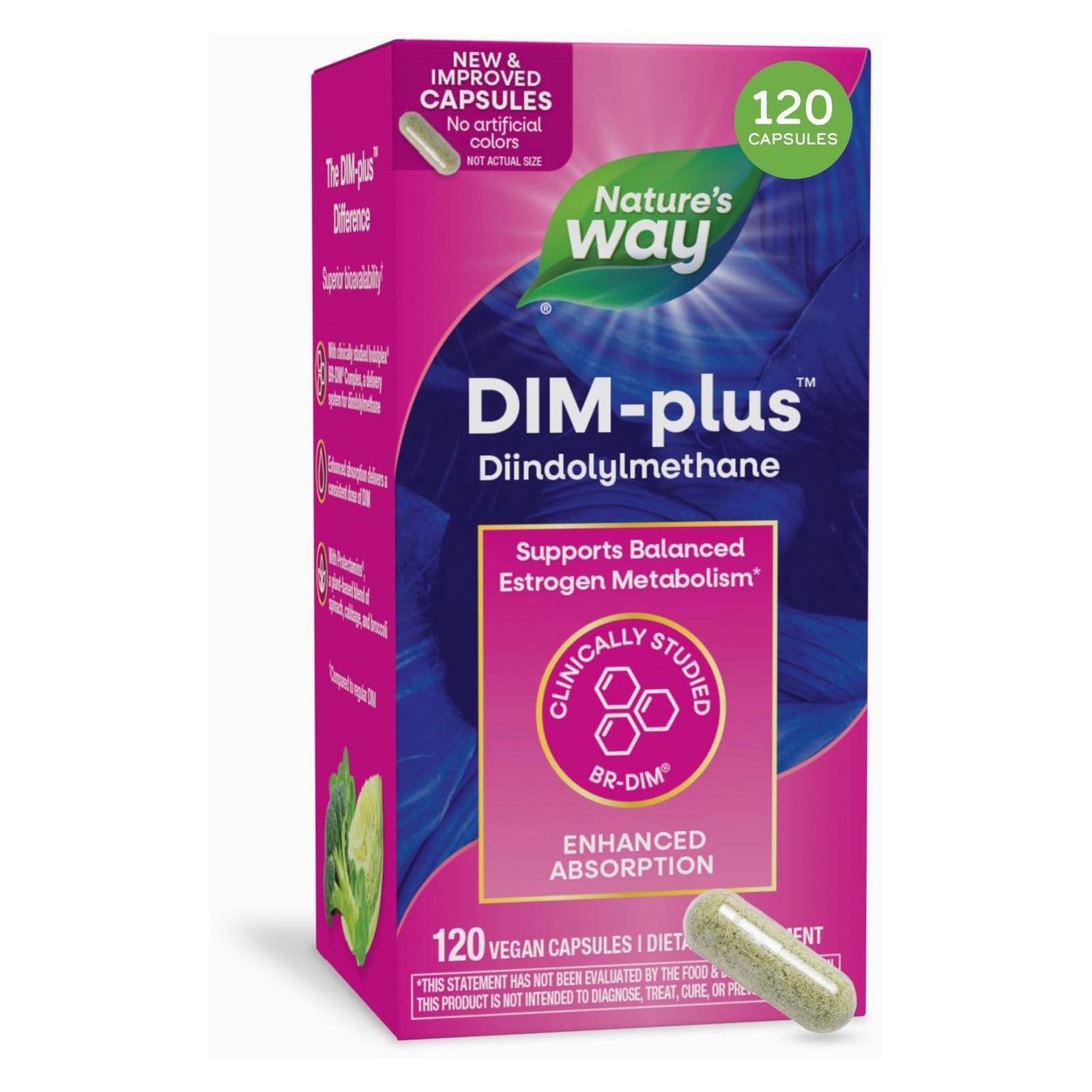 NW Nature\'s Way DIM-Plus 120 Caps 100 mg EXP 03/28