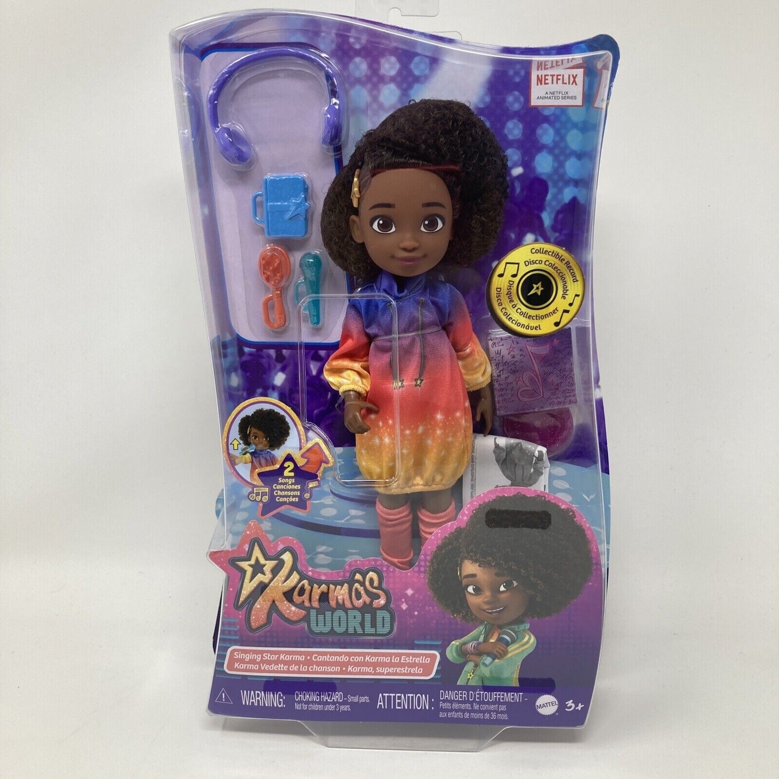 Mattel Karma’s World Singing Doll Accessories Collectible Record. Mattel Karma’s World Singing Doll Accessories Collectible Record.