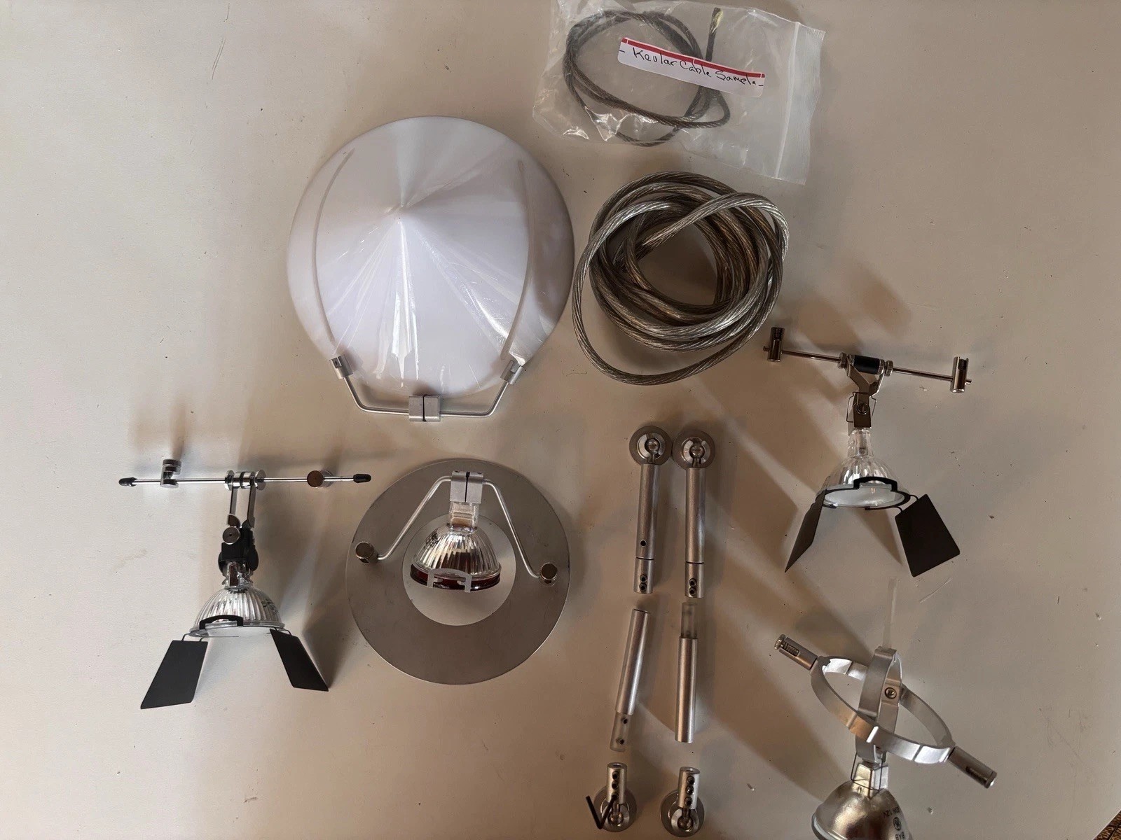 Lightolier TRANSLITE 4” On Ctr. 12Volt Cable System.Fixtures Shown With Lamps, Lightolier TRANSLITE 4” On Ctr. 12Volt Cable System.Fixtures Shown With Lamps,