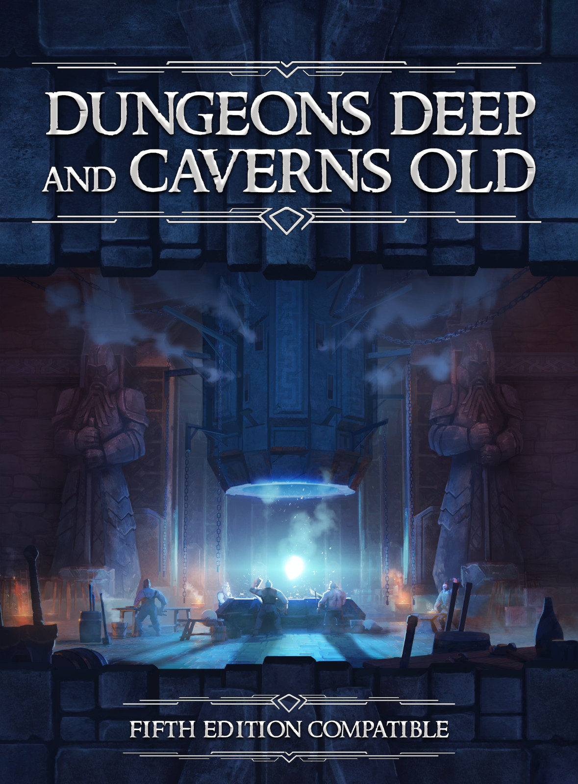 Dungeons Deep & Caverns Old (Setting & Adventure for D&D 5E) - New Includes PDF