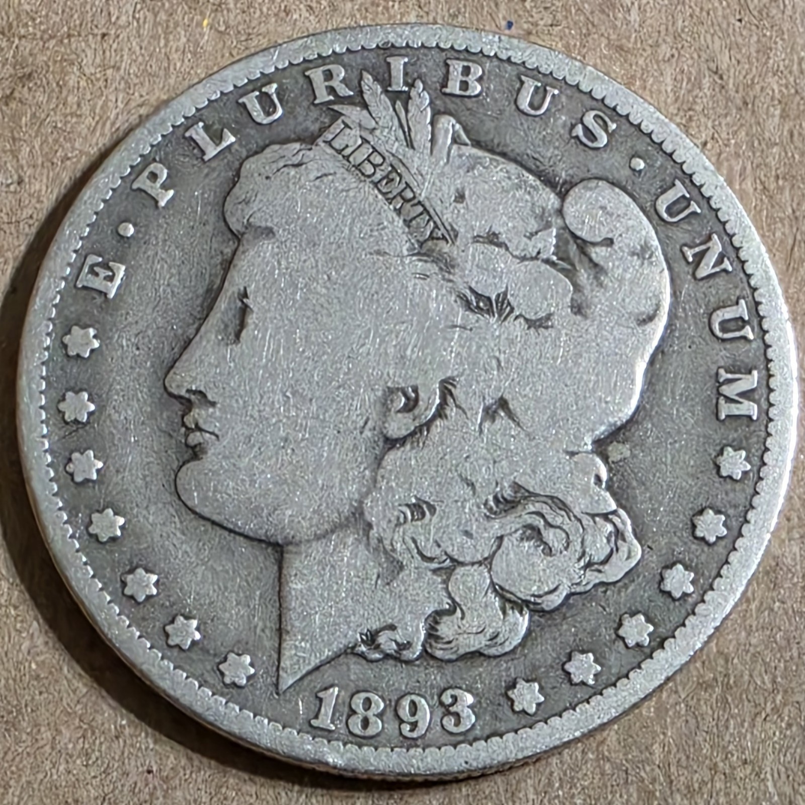 1893-O Morgan Silver Dollar Low VG 1893-O Morgan Silver Dollar Low VG