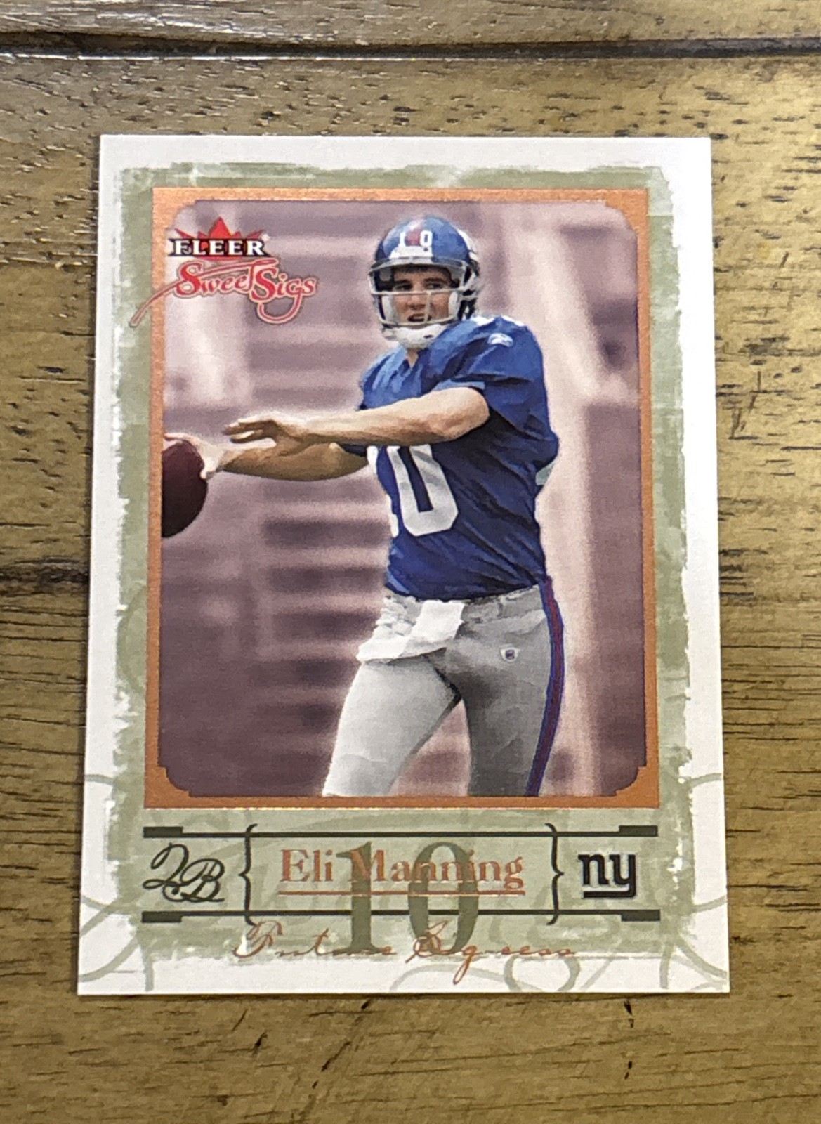 2004 Fleer Sweet Sigs - Future Sig-cess Eli Manning #77 356/999 Rookie Giants 2004 Fleer Sweet Sigs - Future Sig-cess Eli Manning #77 356/999 Rookie Giants