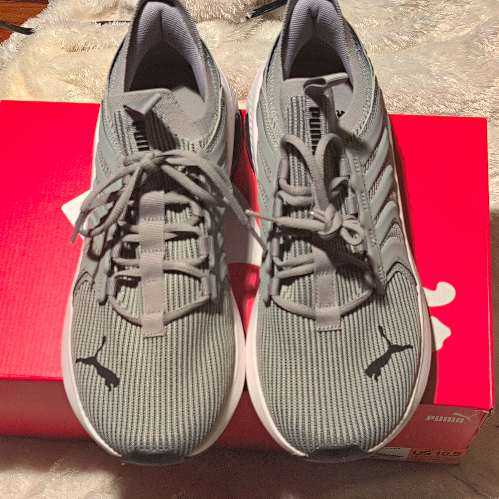 PUMA Illumine C Gray Men\'s Low Top Lace Up Athletic Sneaker US 10.5 PUMA Illumine C Gray Men\'s Low Top Lace Up Athletic Sneaker US 10.5