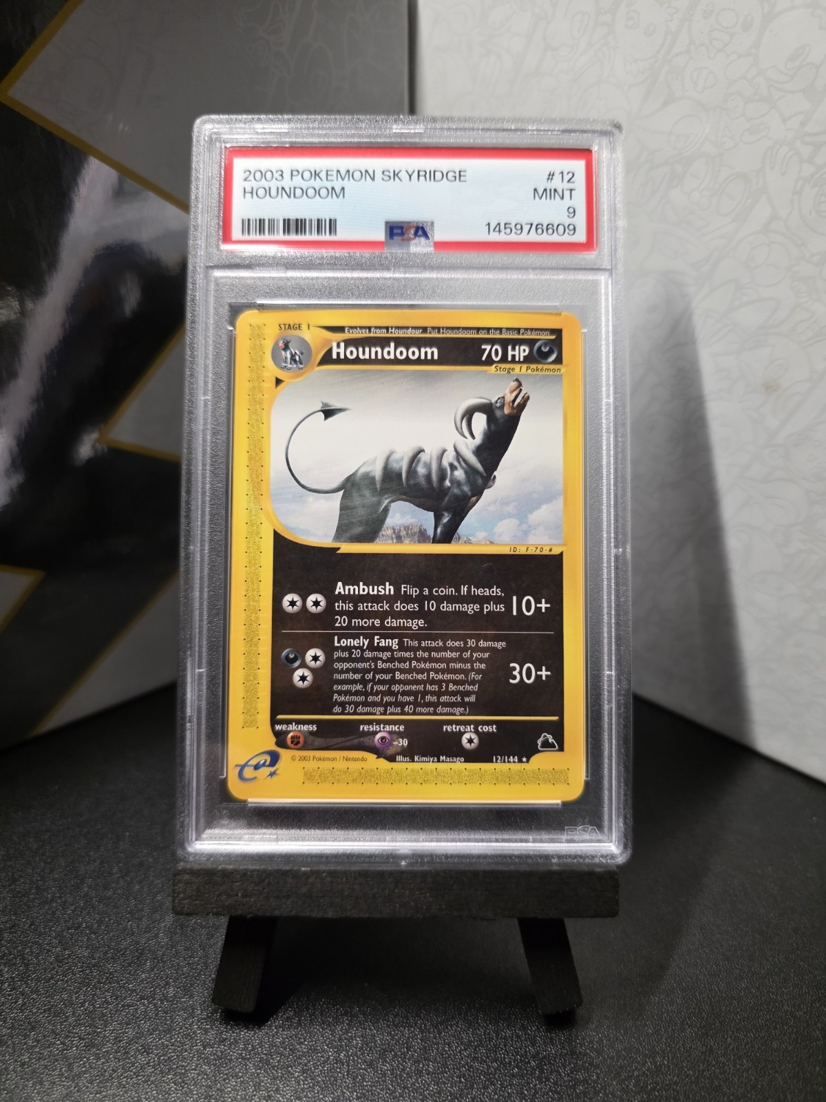 2003 POKEMON SKYRIDGE #12 HOUNDOOM PSA 9 2003 POKEMON SKYRIDGE #12 HOUNDOOM PSA 9