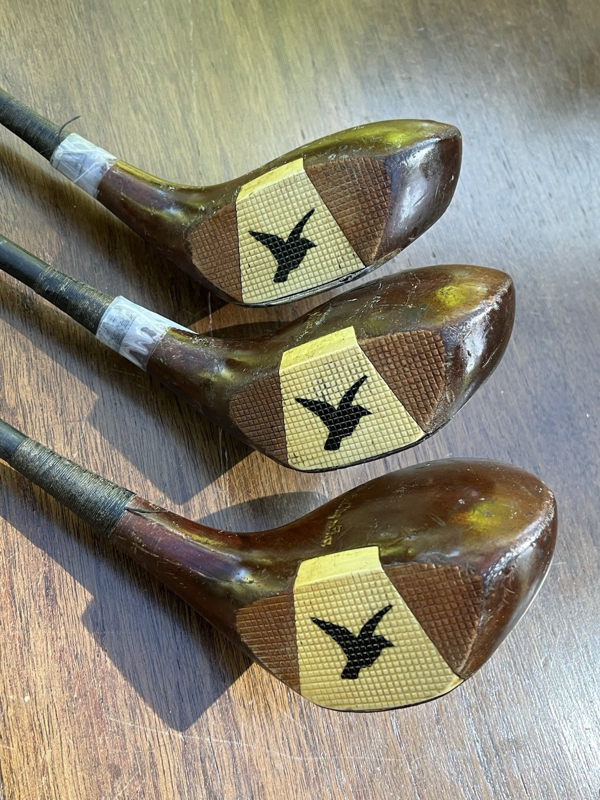 Rare 1930’s Left Handed Spalding Flying Crow Fancy Face Driver, Brassie, Spoon