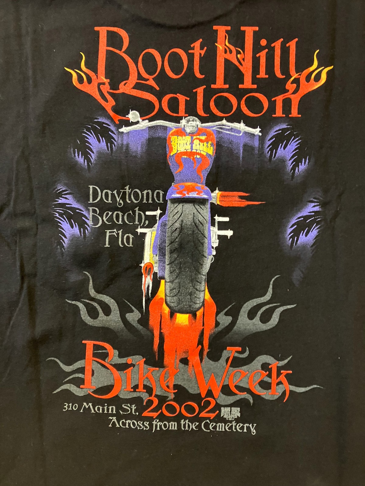Vintage 2002 Daytona Bike Week Boot Hill Saloon Pocket T-shirt never worn, Large Vintage 2002 Daytona Bike Week Boot Hill Saloon Pocket T-shirt never worn, Large
