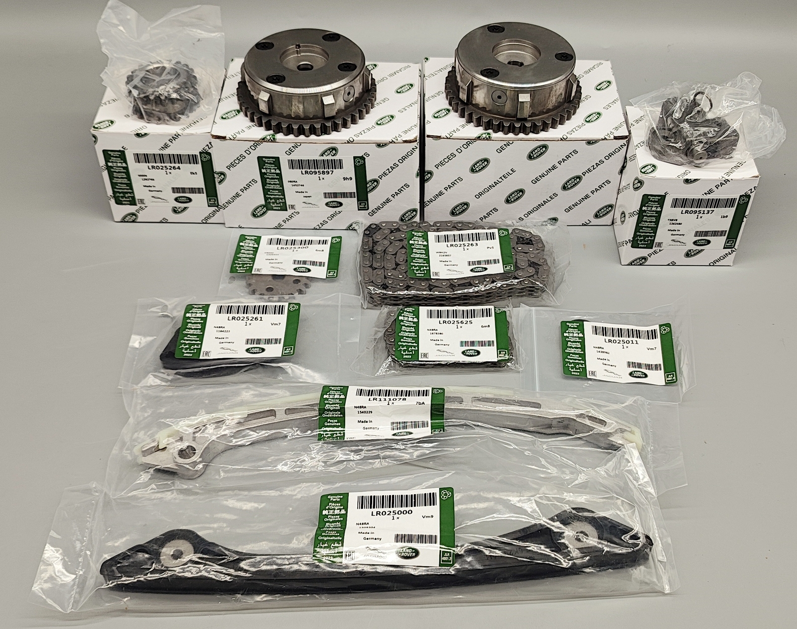 11 PCS PAIR OEM VVT Gear Timing Chain Kit For Land Rover Evoque Freelander 2.0L