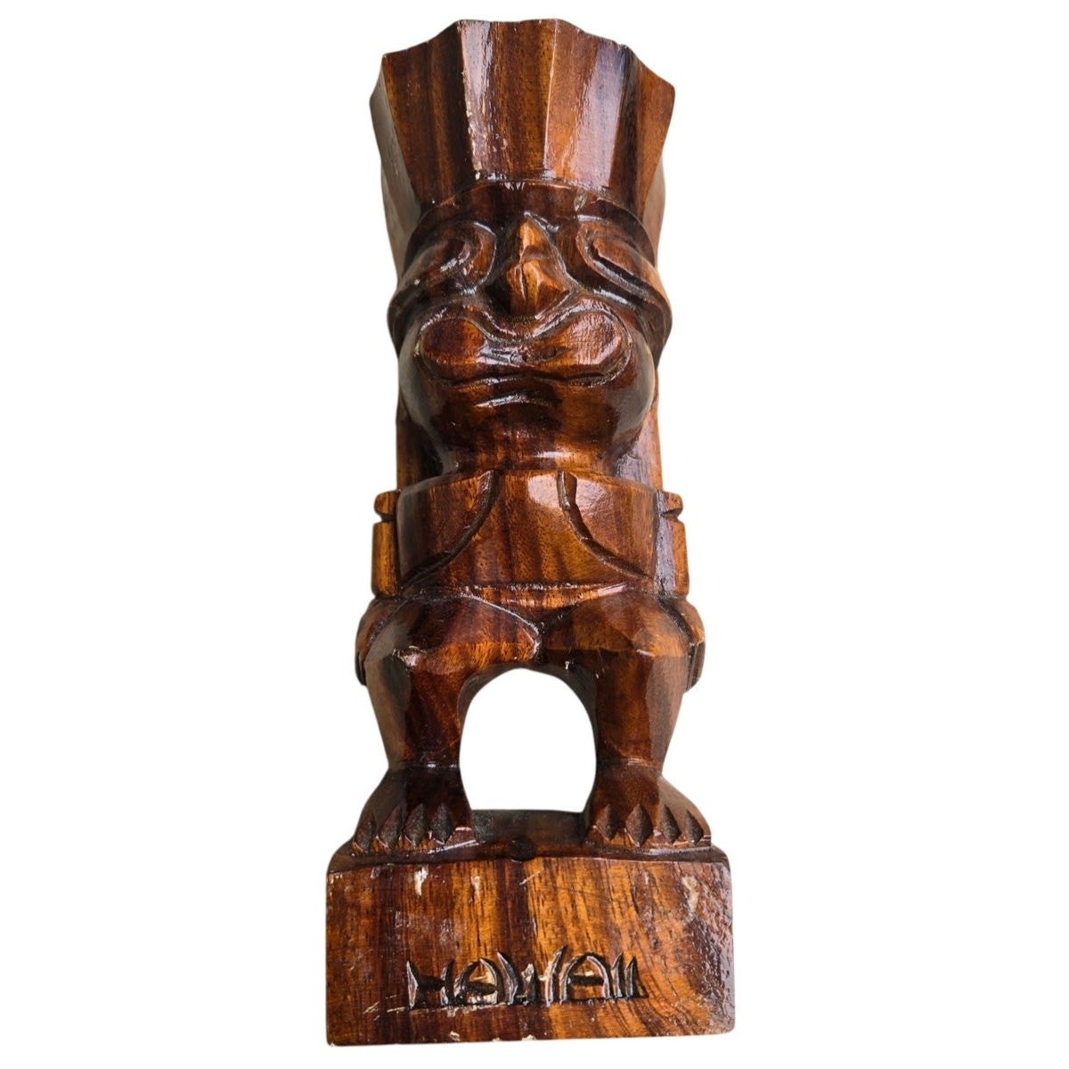 Vintage Hawaii Wooden Tiki 10\