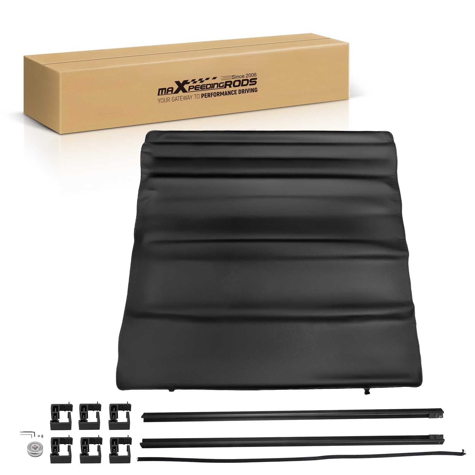 6.2ft Truck Bed Roll-Up Tonneau Cover for Chevy Colorado GMC Canyon 2015-2022