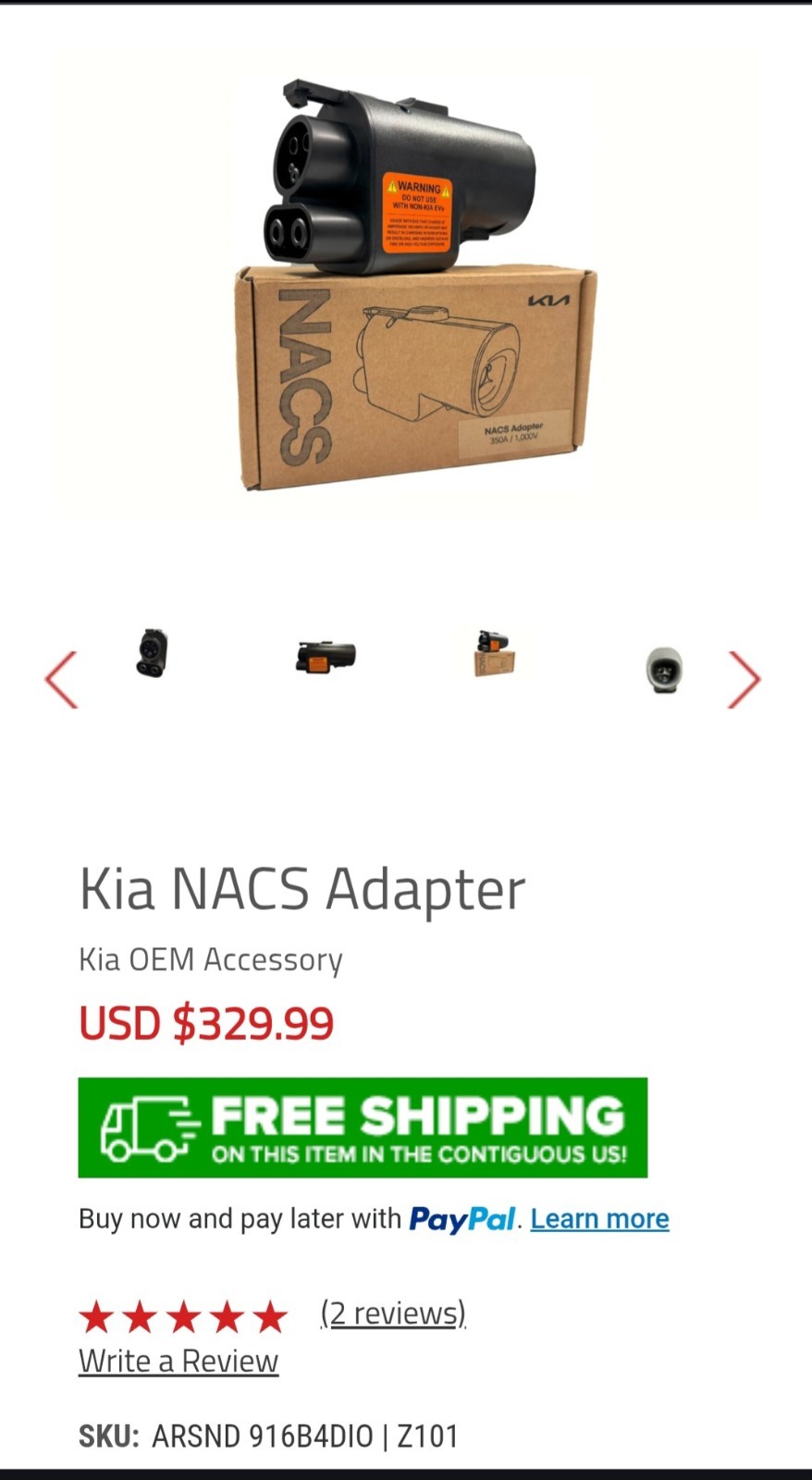 2019-2026 NIRO EV KIA][2023-2026 EV9 OEM NACS DCADAPTER CHARGER 916B4DIO