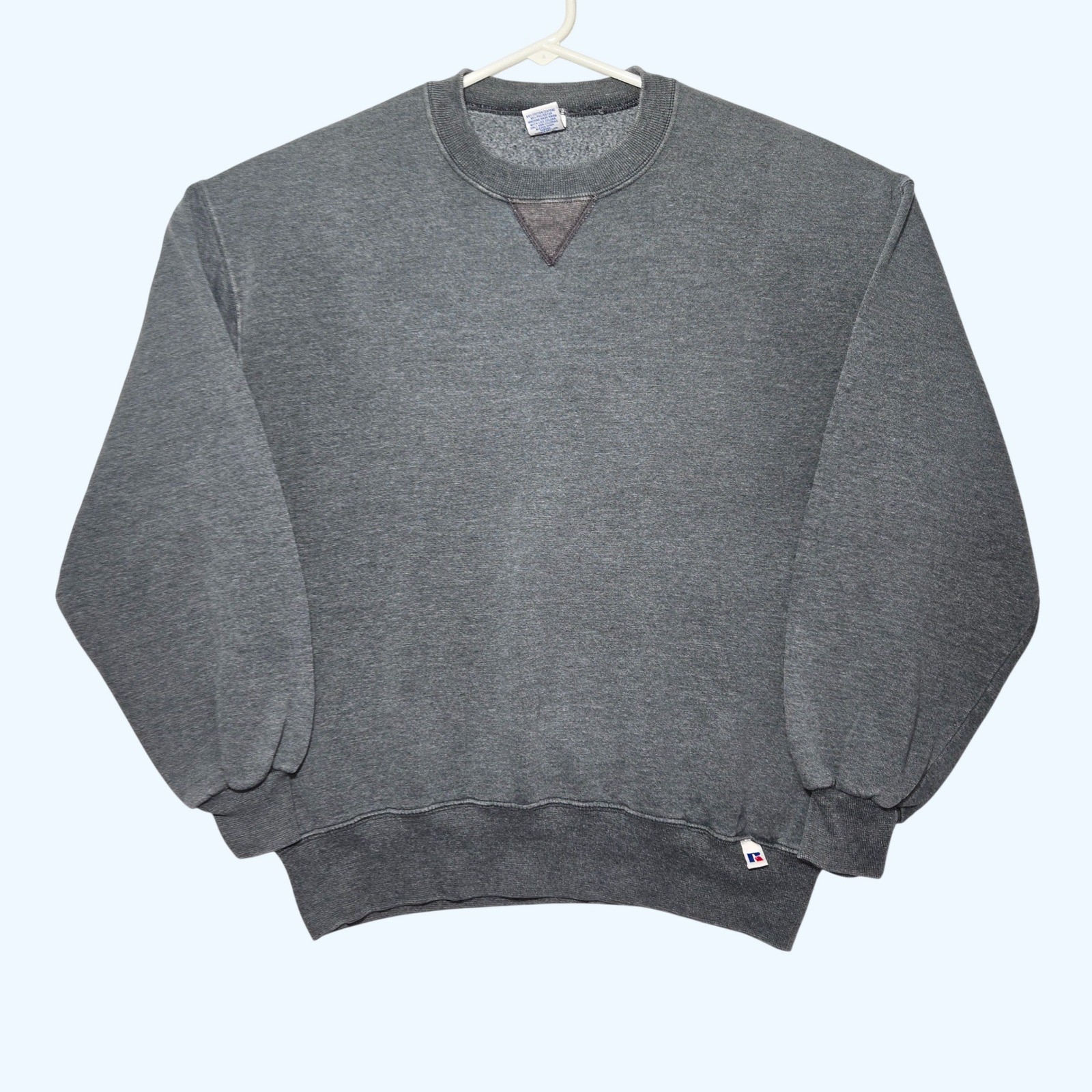 Vintage Russell Athletic Crewneck Sweatshirt Gray Made in USA Mens Large 90s Y2K