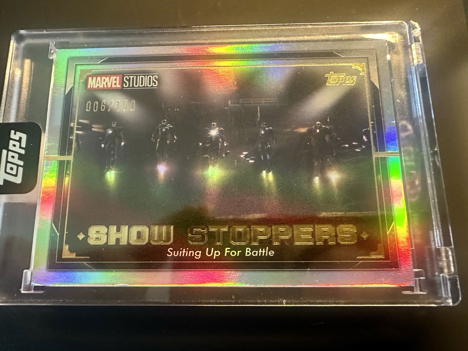 Topps Marvel Studios Show Stoppers Suiting Up for Iron Man /100