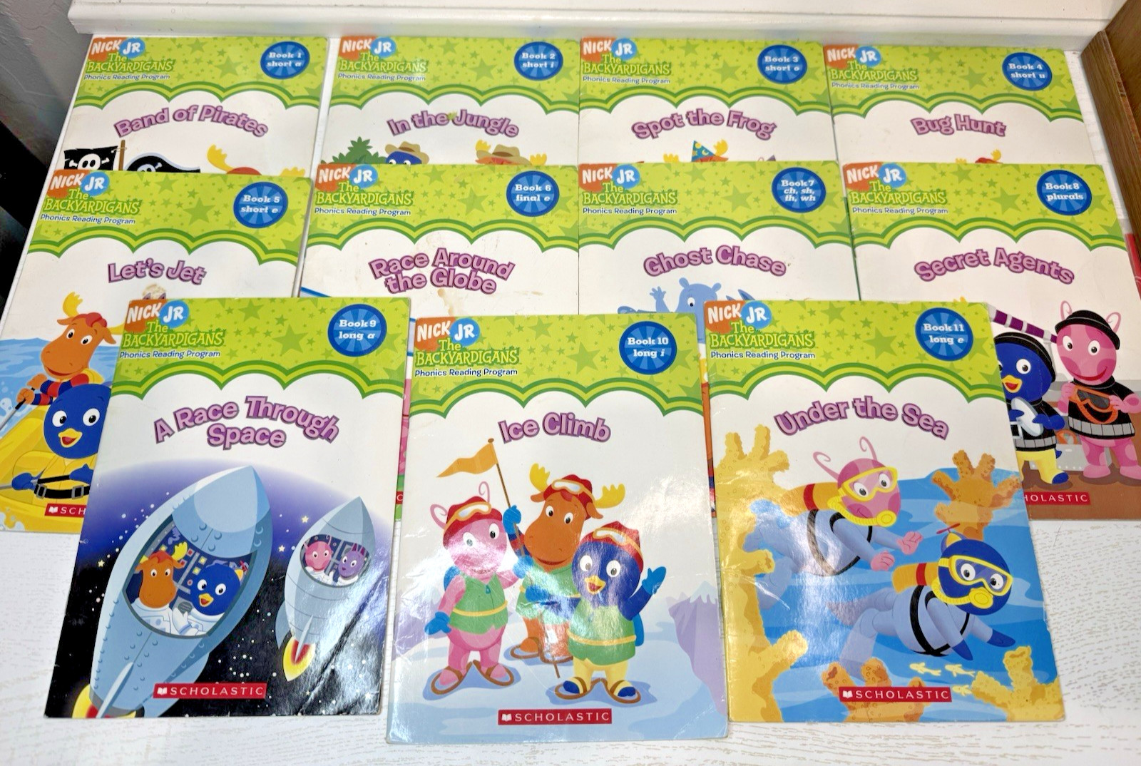 11PC NICK JR THE BACKYARDIGANS PHONICS READING PROGRAM PAPERBACK BOOKS (C1)