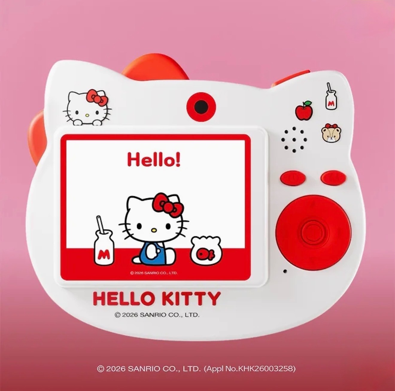 Hello Kitty Digital Camera Sanrio 30MP Red Pink Official Korea NEW Full Set