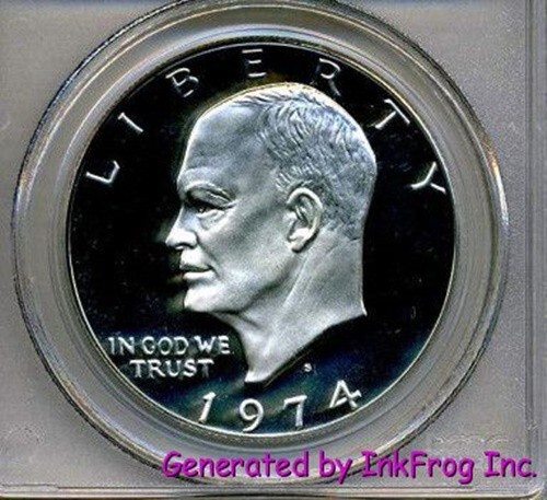 1974-S Eisenhower Silver Dollar Choice/Gem Proof