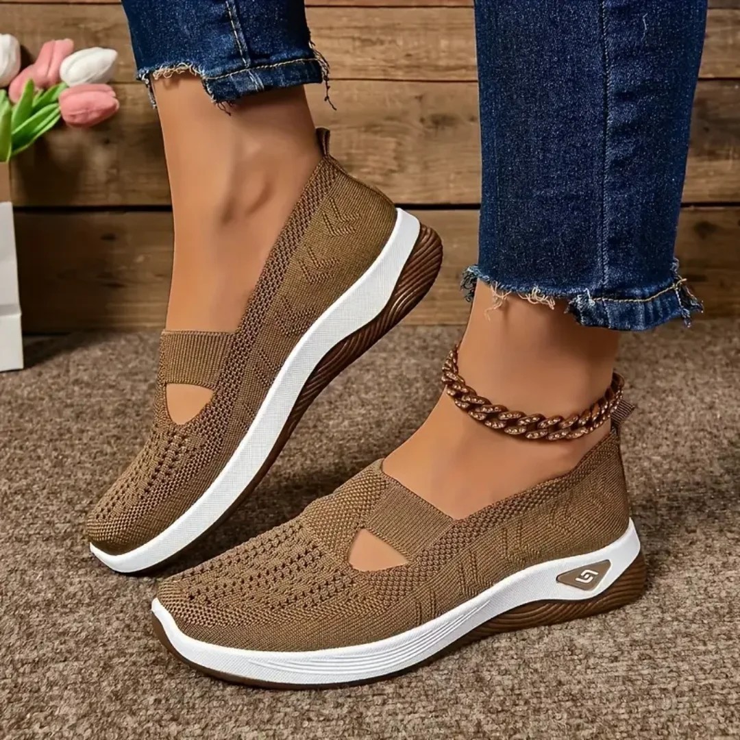 Women’s Breathable Slip On Sneakers Lightweight Orthopedic Summer Walking Shoes