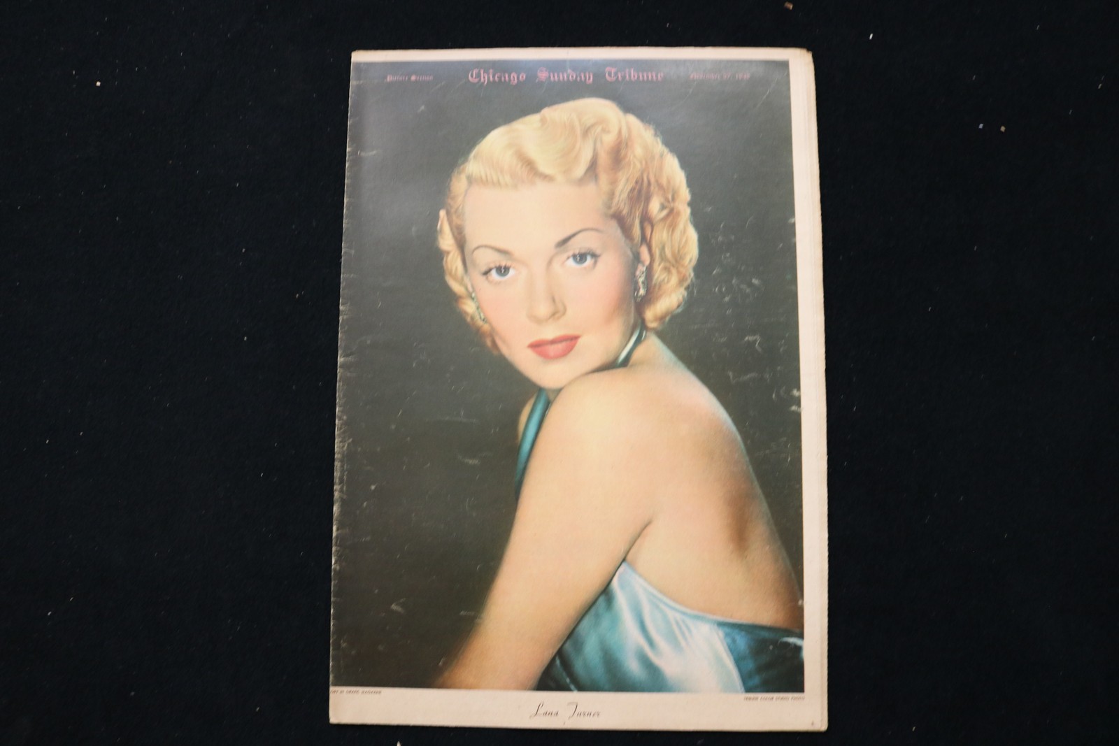 1949 NOVEMBER 27 CHICAGO SUNDAY TRIBUNE MAGAZINE - LANA TURNER COVER - E 26263