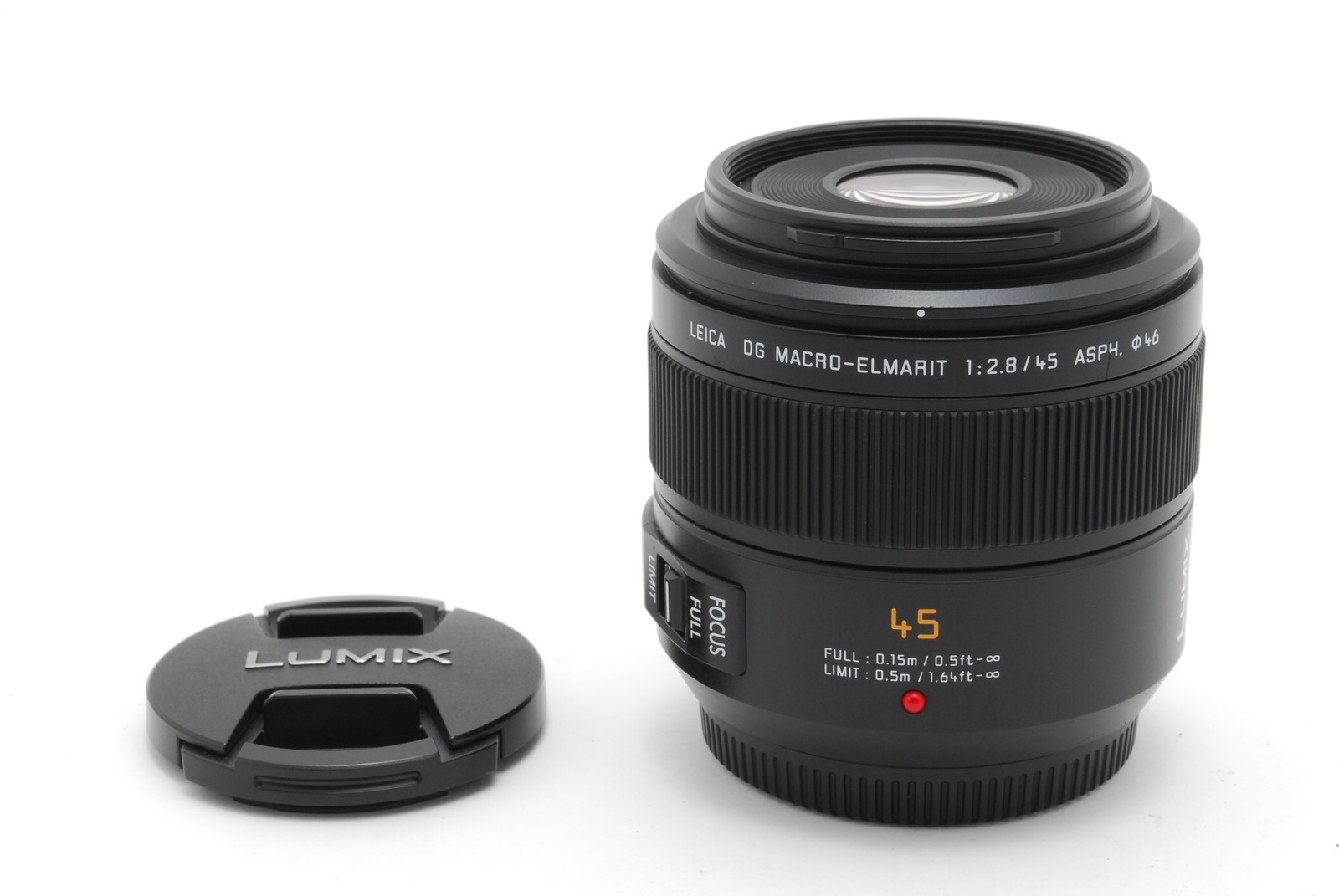【MINT-】Panasonic Lumix Leica DG MACRO-ELMARIT 45mm f/2.8 ASPH Lens