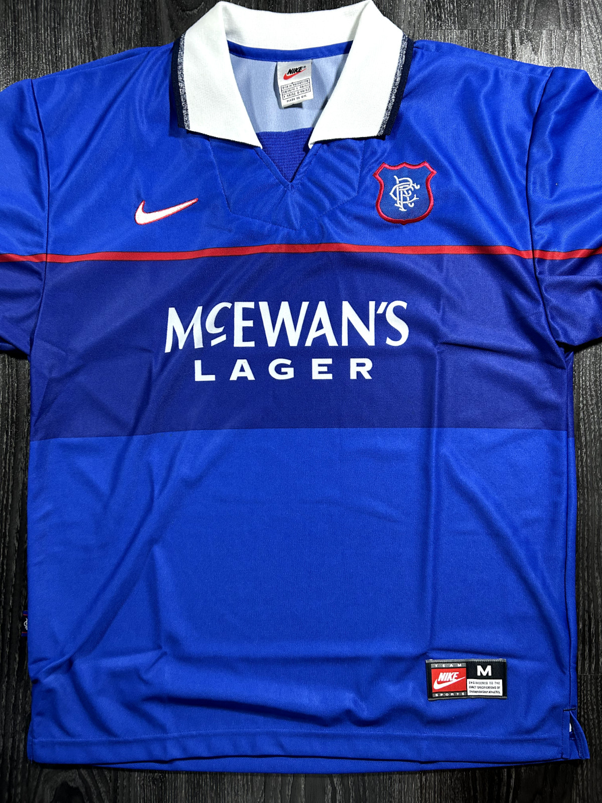 BRAND NEW Original Authentic Nike Rangers 1997/1998 Home Shirt Medium Mens