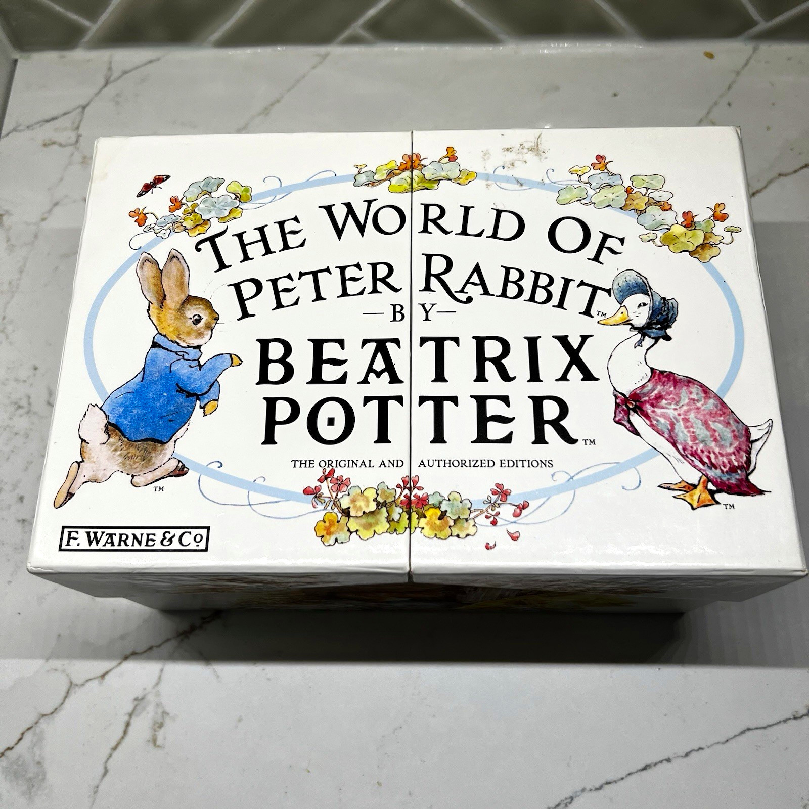 The World of Peter Rabbit Box Set Illustrated Beatrix Potter F. Warne 1993