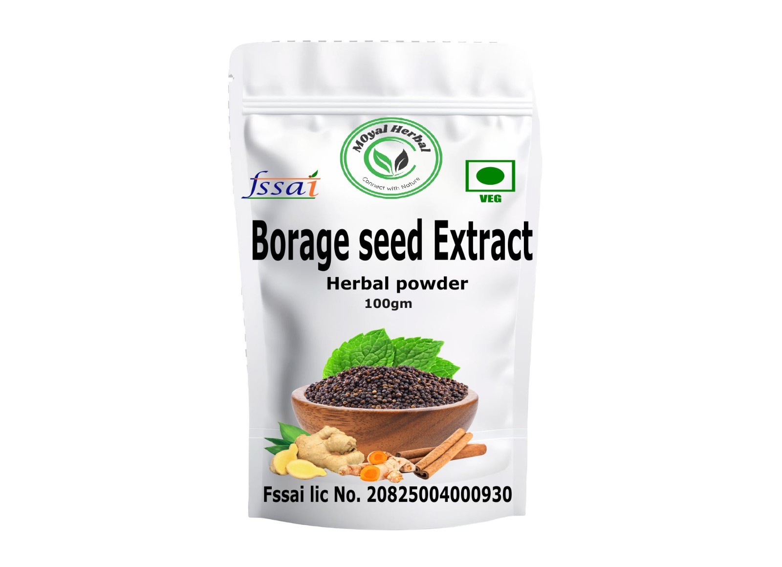 Borage Seed Extract  100gm Powder  | Natural Herbal Extract