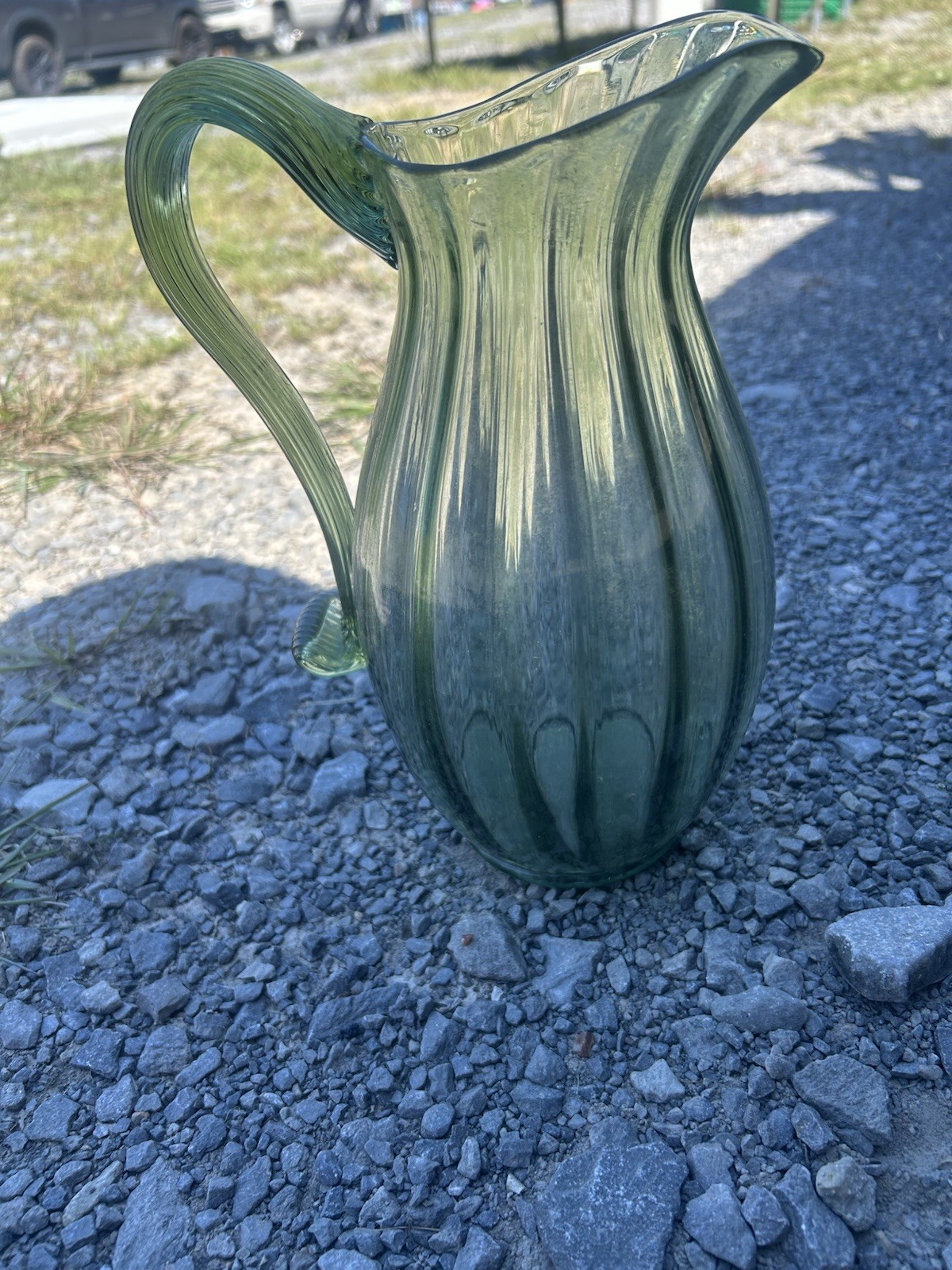 Large Fenton Pitcher Vintage Large Fenton Pitcher Vintage